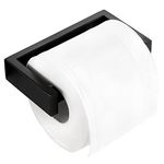 KES Toilet Roll Holder Spring Loaded, Bathroom Toilet Paper Holder SUS304 Stainless Steel Matte Black Wall Mounted, A23075-BK