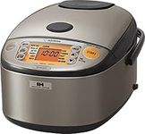 ZOJI Zojirushi NP-HCC10XH Induction Heating System Rice Cooker and Warmer, 1 L (Up to 5.5 cups), Stainless Dark Gray