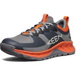 KEEN Men's Versacore Waterproof Hiking Shoes, Steel Grey/Scarlet Ibis, 9.5 UK