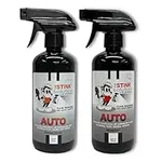 The Stink Solution Mix Pack Auto Odor Eliminator: Quickly Banish Car Odors - Smoke, Pet, Food, Body Odor, Vomit, and More! 100% Safe Formula for Trucks, Cars, Car Seats, and More! - 2 16 oz Bottles