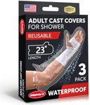 Mighty-X Waterproof Cast Cover Arm - 100% Reusable - Watertight Seal - Adult Cast Covers for Shower Arm, Wrist & Hand - 3 Pack