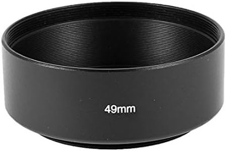 Universal Camera 49mm Thread Screw In Round Shape Lens Hood