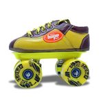 Hope Fix Body Quad Rollo Shoe Skate -(Junior 8 to Big 11) with Nylon Frame, Grain Leather Shoes Premium Roller Skates. (2)