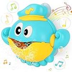 Hanmulee Baby Bath Toys Bubble Machine, 1000+ Bubbles Per Minute with Nursery Rhymes, Automatic Octopus Bubble Maker Bath Toys for the Bathtub for Toddlers Babies Boys Girls