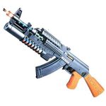 R M Enterprises Light & Sound Army Style Ak74 Gun Machine Gun Toy with Vibration-M4-1, 20 Inches Long Pubg Musical Toy Gun for Kids Boys, Multi