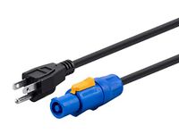 Monoprice NEMA 5-15p to powerCON Connector - 15 Feet, with SJT-Rated Jacket, 16 AWG - Stage Right Series
