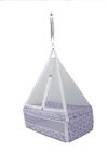 U2CUTE® Baby Cradles ! Baby JHOOLA ! JHOOLA ! Hanging Swing Cradle Mosquito Net and Spring | 0-12 Months| (70 x 50 x 145 cm. Hot Deal Wholesale Price Box Jhula (Purple)