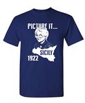 The Goozler Picture IT - Sicily 1922 Golden Girls Funny - Mens Cotton T-Shirt - Blue - S