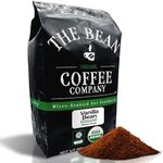 The Bean Organic Coffee Company Vanilla Bean, Medium Roast, Ground Coffee, 5-Pound Bag, Café molido tostado orgánico
