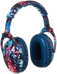 Noise Cancelling Headphones for Kids,NRR 25dB Hearing Ear Protection,Headphone for Autism Kids,Adjustable Sensory Kids Ear Muffs for Concert,Firework,Airplane,Sound Proof/Reduction (Blue-RedPigment)
