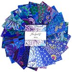 Kaffe Fassett Classics Plus Lake 5" Charm Pack for Free Spirit Fabrics 42 5" Fabric Squares