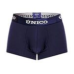 MUNDO ÚNICO Trunk Briefs for Men | Men's Boxer Suspensor made with Higher Fit and Comfort of Movement | Cotton Men's Stretch Underwear | Elastic that doesn't bend, No-Ride-up |Blue - Small, Blue, Small