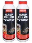 Rentokil Wasp Nest Killer Powder Wasps Nests in & Around The Home Fast Action 300g UKDD® (Pack of 2)