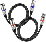 NUOSIYA 1M XLR Cables 2 Packs,XLR M