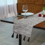 THE HOME TALK Designer Table Runner | Stylish Console Décor for Dining Table, Parties, Events | Machine Washable | 100 %Cotton Fabric | Decorative Placemats | 14 x 72 Inches | Brown – The Home Talk