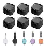 Magnetic Cable Clips 2024 Charging Cable Magnetic Organizer Storage Holder, Cable Holder Self-Adhesive, Cable Organizer Self-Adhesive for Desk, Bedside Table (Black)