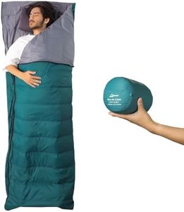 Litume Ultra Compact 3-4 Season 700 JIS Down Sleeping Bag, Lightweight, Packable Sleeping Bag Adults, Double Sleeping Bag, for Backpacking, Camping, Family, Compact with Stuff Sack (Fill Weight: 150g)
