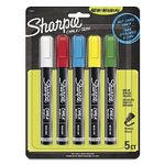 Sharpie Chalk Markers, Wet Erase Markers, Assorted Colours, 5 Count
