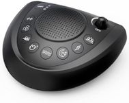 White Noise Sound Machine,Battery Powered Sleep Sound Machine,Portable Sound Machine with 24 Soothing Sounds,Timer,Headphone Jack,2 USB Charger,Sound Machine for Travel,Baby,Adults,Pets