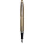 Pilot Metropolitan Collection Fountain Pen, Gold Barrel, Classic Design, Medium Nib, Black Ink (91109)