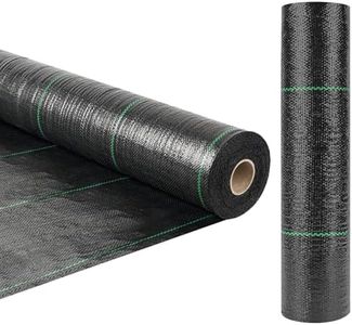 ZJIA 3FT x 100FT Weed Barrier Landscape Fabric 3.2oz Premium Heavy Duty with High Water Permeability and Breathability Woven Geotextile Fabric for Underlayment