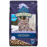 Blue Buffalo Wilderness High Protein Grain Free, Natural Adult Dry Cat Food, Chicken 12-lb