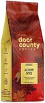 Door County Coffee Autumn Spice Flavored Coffee Ground | 8oz Bag | Fall Seasonal Coffee | Medium Roast | 100% Specialty Arabica Coffee | Cinnamon and Spice Flavored Coffee