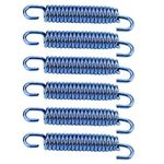 For Exhaust Springs - Motorcycle Exhaust Pipe Spring Hooks 6Pcs 65Mm Stainless Steel Muffler Exhaust Pipe Spring Hooks Replacement For Motorcycle Scooter Atv Blue