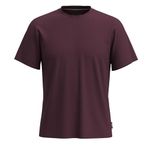 Smartwool Men's Merino Wool Perfect Crew Short Sleeve Tee (Standard Fit), Eggplant, Large