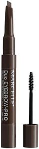 Marcelle Duo Eyebrow-PRO Eyebrow Liner, Dark, 2-in-1 Waterproof Eyebrow Pencil + Tinted Brow Gel, Hypoallergenic, Fragrance-Free, Cruelty-Free, 3.2 g