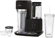 Mr. Coffee 3-in-1 Single-Serve Frappe, Iced, and Hot Coffee Maker and Blender | Coffee Machine with Reusable Filter, Scoop, Recipe Book & 2 Tumblers | Black