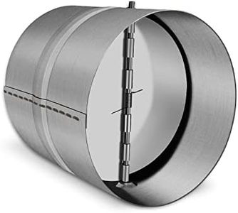 WeCooper Connector with backdraught Shutter 100mm, Non Return 4-Inch Damper Flap to Connect Duct Pipe