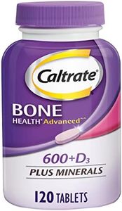 Caltrate 600 Plus D3 Plus Minerals Calcium and Vitamin D Supplement Tablets, Bone Health and Mineral Supplement for Adults - 120 Count (Packaging may vary)