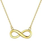 ChicSilver Gold Infinity Necklace f