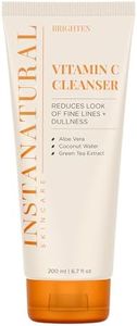 InstaNatural Vitamin C Cleanser Face Wash, Brightens and Reduces Signs of Aging, Fine Lines and Uneven Texture, with Coconut Water and Aloe Vera, 6.7 FL Oz