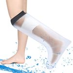 Leg Cast Cover for Shower, Adult Waterproof Leg Cast Protector and Watertight Sealed Cast Bag to Keep Wound and Bandages Dry, Cast Covers for Shower Leg, No Mark on Skin