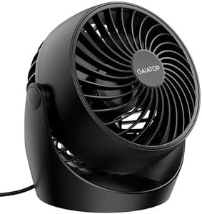 Gaiatop Air Circulator Fan, Portable Desk Fan Table Fan Dorm Fan, 5-Inch Small Fan 3 Speed with 360° Adjustable Tilt Energy-Saving Quiet Fan for Home, Office, Bedside, Bedroom, Bathroom