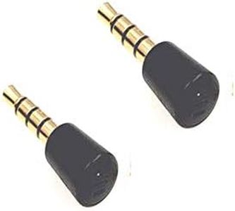 Ruitroliker 2PCS 3.5MM Microphone Mini Microphone for PS4 Xbox One Games Controller phones laptops tablets recorders