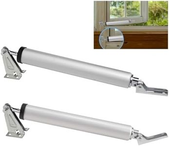 Medium Duty Screen Door Closers Kit, Adjustable Pneumatic Storm Door Closer for Medium and Light Weight Storm Doors 2 Pack (Silver)