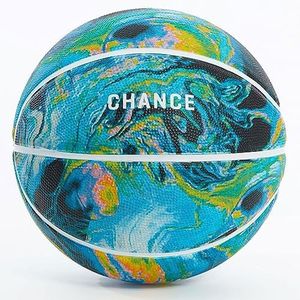 Chance Premium Design Printed Rubber Outdoor & Indoor Basketball, Size 5 Kids & Youth 27.5 inch, UNI Multi Color