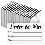 200-Pack Enter to Win Cards, 3.5x2 White Entry Form Raffle Tickets Slips for Fairs, Contests, Ballots, Carnivals, Drawings, Auction Events, Prize Games, Fundraisers