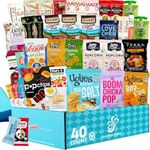 Gluten Free Snacks Gift Basket [40 Count] | Gluten Free Snack Box for Adults | Dairy Free - Healthy Vegan Snacks