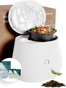 Lomi 1 Bundle – 3L, Electric Composter (90 Cycles), World’s First Smart Waste Kitchen Bin That Turns Waste into Natural Fertilizer with a Single Button, Indoor Compost Bin