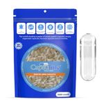 Capsuline Size 00 - Clear Empty Gelatin Capsules - 1000 Count - Empty Gel Pill Capsules - DIY Pure Bovine Pill Capsule filling - Empty Caps - Kosher, Gluten Free and Halal Certified - Non-GMO Certified (Clear)