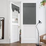 HOMEIDEAS Door Window Curtains, Bla