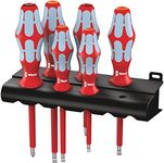 Wera 3165i/6 Kraftform VDE Stainless Steel Lasertip screwdriver set, PZ/SL, 6pc, 05022745001, Silver