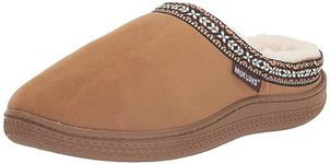 MUK LUKS Women's Faux Suede Clog, Tan, X-Large