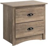 Prepac Salt Spring 2-Drawer Nightstand, Drifted Gray