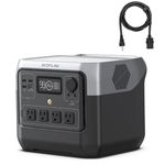 EF ECOFLOW Portable Power Station RIVER 2 Pro 768Wh, LiFePO4 Battery, 70 Min Fast Charging, 4X800W (X-Boost 1600W) AC Outlets, Solar Generator for Outdoor Camping/RVs/Home Use Black