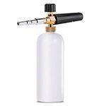 Stone Banks Snow Foam Lance for Nilfisk Alto/KEW/Kranzle/WAP Foam Cannon Adjustable Soap Sprayer Nozzle Foamer Bottle 1L, Foaming Gun for Pressure Washer
